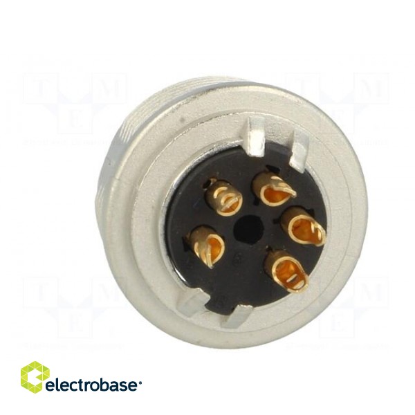 Connector: M16 | socket | female | soldering | PIN: 5 | 5A | 250V | IP40 image 5