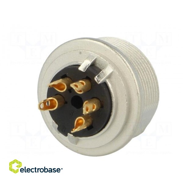 Connector: M16 | socket | female | soldering | PIN: 5 | 5A | 250V | IP40 image 6