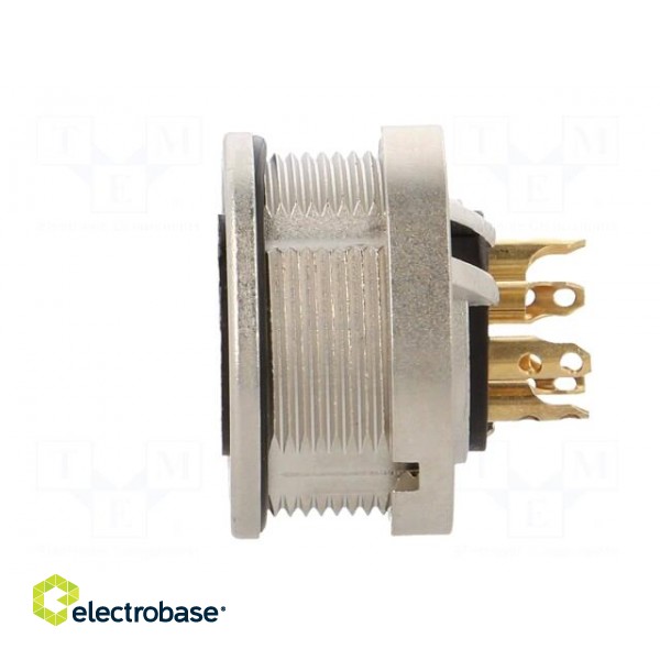 Connector: M16 | socket | female | soldering | PIN: 5 | 5A | 250V | IP68 paveikslėlis 3