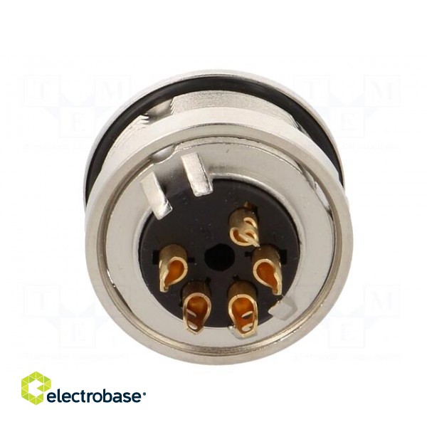 Connector: M16 | socket | female | soldering | PIN: 5 | 5A | 250V | IP68 image 5