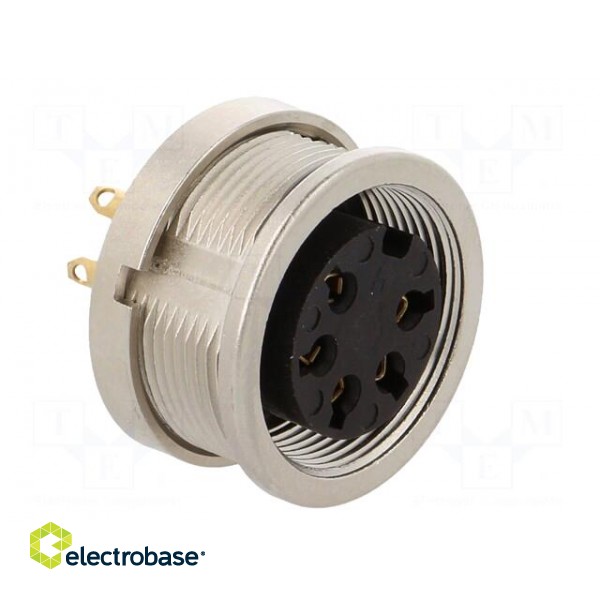 Connector: M16 | socket | female | soldering | PIN: 5 | 5A | 250V | IP68 фото 8