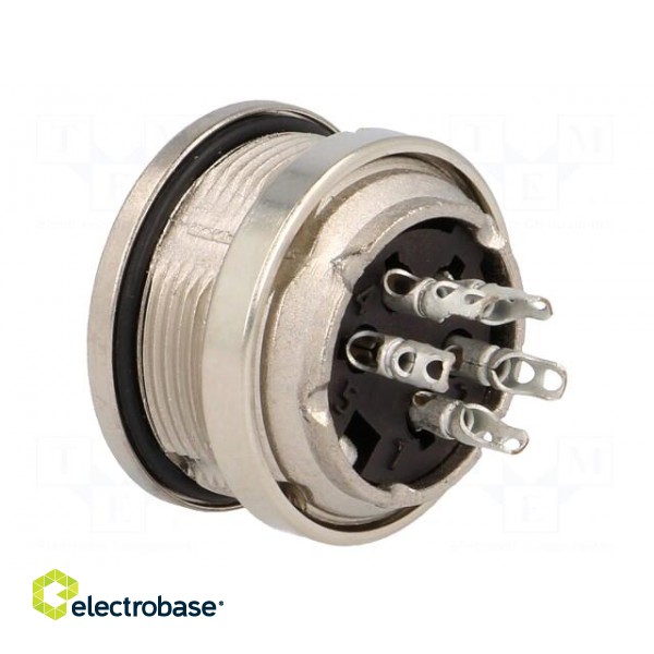 Connector: M16 | socket | female | soldering | PIN: 5 | 5A | 300V | 0.5mm2 image 4