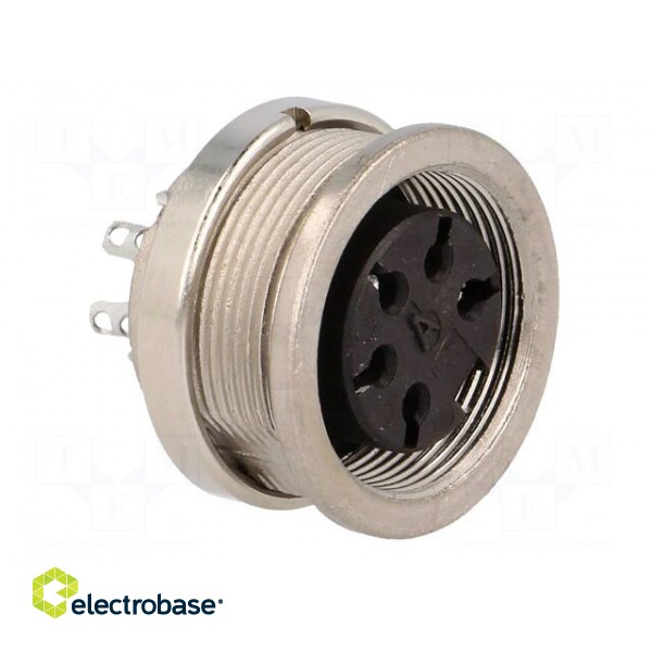 Connector: M16 | socket | female | soldering | PIN: 5 | 5A | 300V | 0.5mm2 image 8
