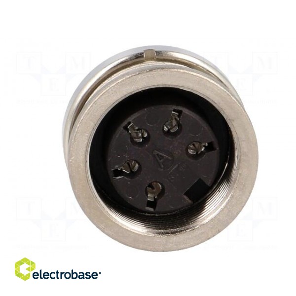 Connector: M16 | socket | female | soldering | PIN: 5 | 5A | 300V | 0.5mm2 image 9