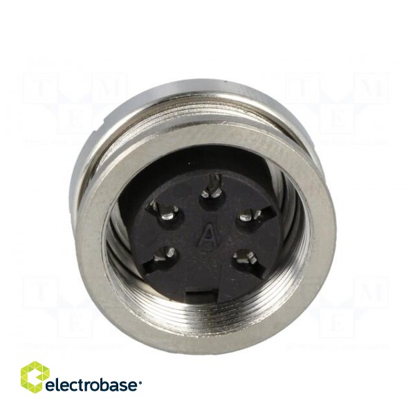 Connector: M16 | socket | female | soldering | PIN: 5 | 5A | 300V | IP40 image 9