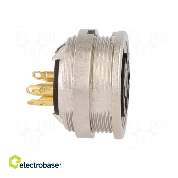Connector: M16 | socket | female | soldering | PIN: 5 | 5A | 60V | IP40 paveikslėlis 7