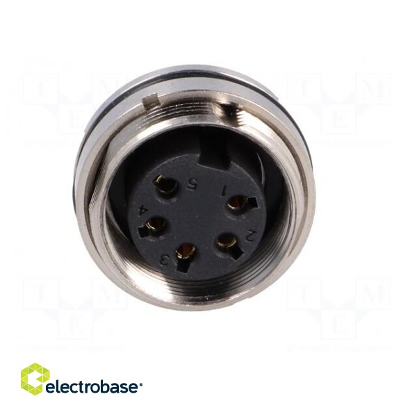 Connector: M16 | socket | female | soldering | PIN: 5 | 6A | 250V | straight image 9