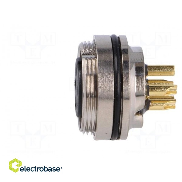 Connector: M16 | socket | female | soldering | PIN: 5 | 6A | 250V | straight image 3