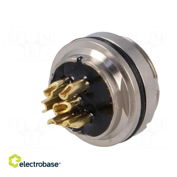 Connector: M16 | socket | female | soldering | PIN: 6 | 5A | 125V | straight image 6