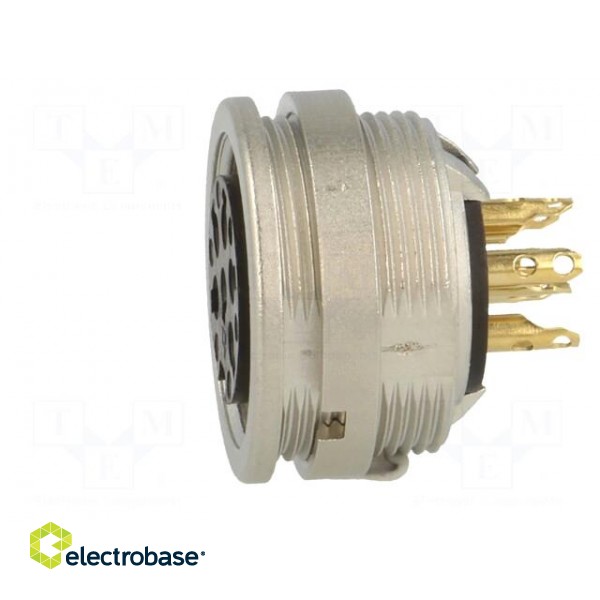 Connector: M16 | socket | female | soldering | PIN: 6 | 5A | 250V | IP40 paveikslėlis 3