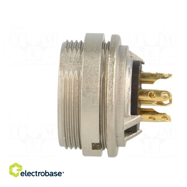 Connector: M16 | socket | female | soldering | PIN: 6 | 5A | 250V | IP40 image 3
