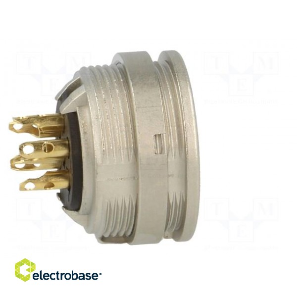 Connector: M16 | socket | female | soldering | PIN: 6 | 5A | 250V | IP40 image 7