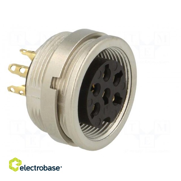 Connector: M16 | socket | female | soldering | PIN: 6 | 5A | 250V | IP40 фото 8