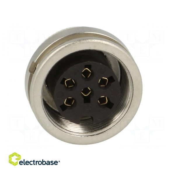 Connector: M16 | socket | female | soldering | PIN: 6 | 5A | 250V | IP40 image 9