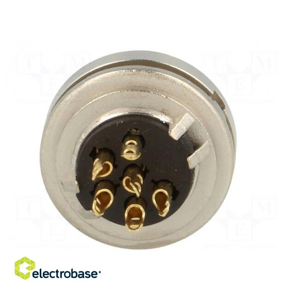 Connector: M16 | socket | female | soldering | PIN: 6 | 5A | 250V | IP40 image 5