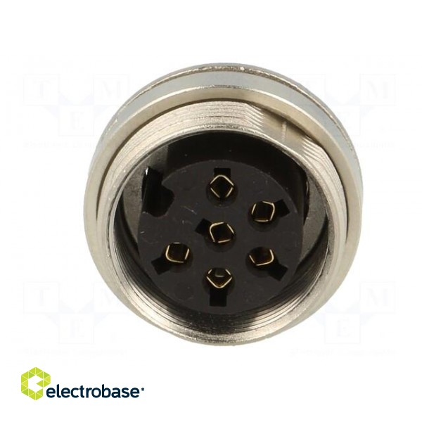 Connector: M16 | socket | female | soldering | PIN: 6 | 5A | 250V | IP40 image 9