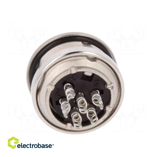 Connector: M16 | socket | female | soldering | PIN: 6 | 5A | 300V | 0.5mm2 image 5