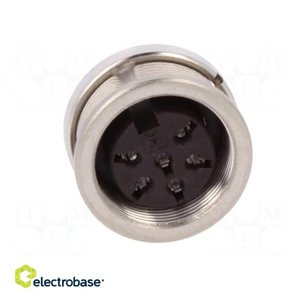 Connector: M16 | socket | female | soldering | PIN: 6 | 5A | 300V | 0.5mm2 image 9