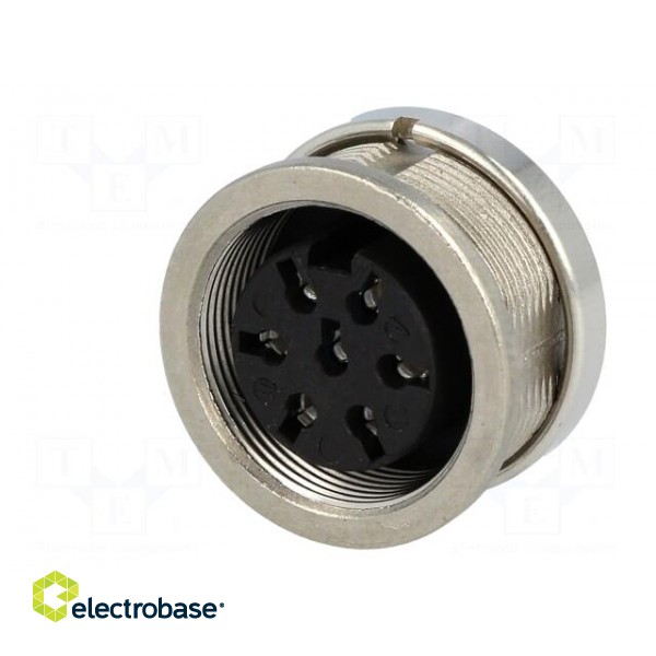Connector: M16 | socket | female | soldering | PIN: 7 | 5A | 100V | 0.5mm2 image 2