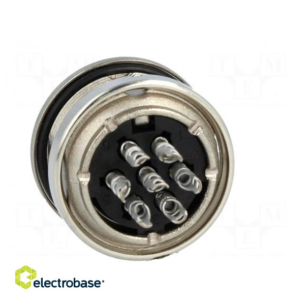 Connector: M16 | socket | female | soldering | PIN: 7 | 5A | 100V | 0.5mm2 image 5