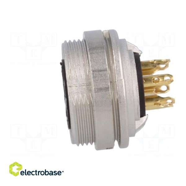 Connector: M16 | socket | female | soldering | PIN: 7 | 5A | 250V | IP40 image 3