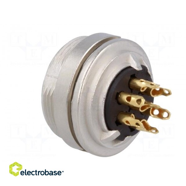 Connector: M16 | socket | female | soldering | PIN: 7 | 5A | 250V | IP40 фото 4
