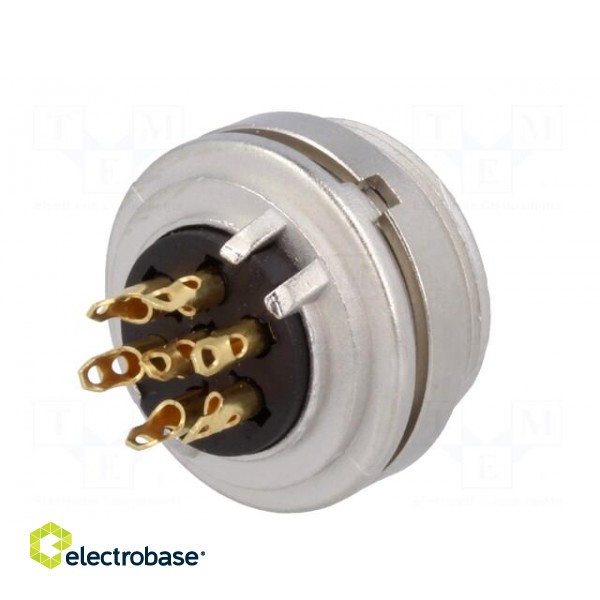 Connector: M16 | socket | female | soldering | PIN: 7 | 5A | 250V | IP40 image 6
