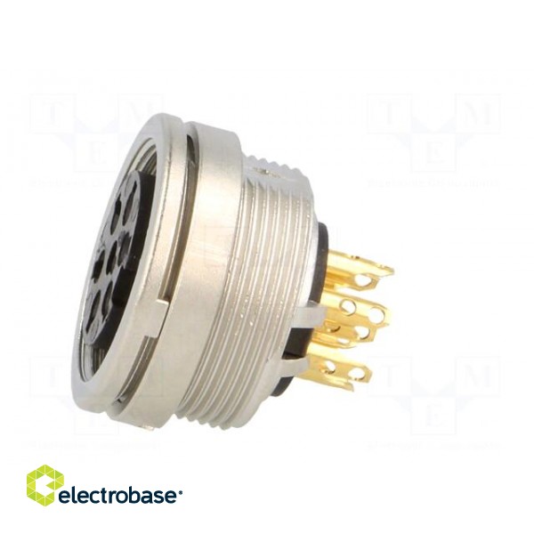 Connector: M16 | socket | female | soldering | PIN: 7 | 5A | 250V | IP40 image 3