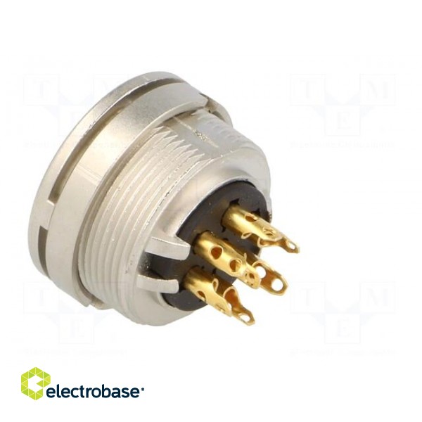 Connector: M16 | socket | female | soldering | PIN: 7 | 5A | 250V | IP40 image 4