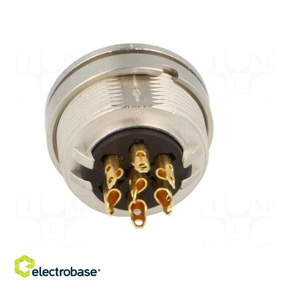 Connector: M16 | socket | female | soldering | PIN: 7 | 5A | 250V | IP40 paveikslėlis 5