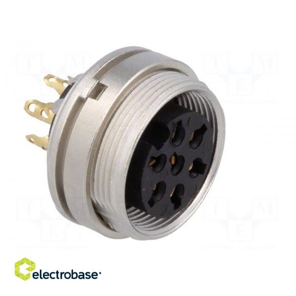 Connector: M16 | socket | female | soldering | PIN: 7 | 5A | 250V | IP40 фото 8