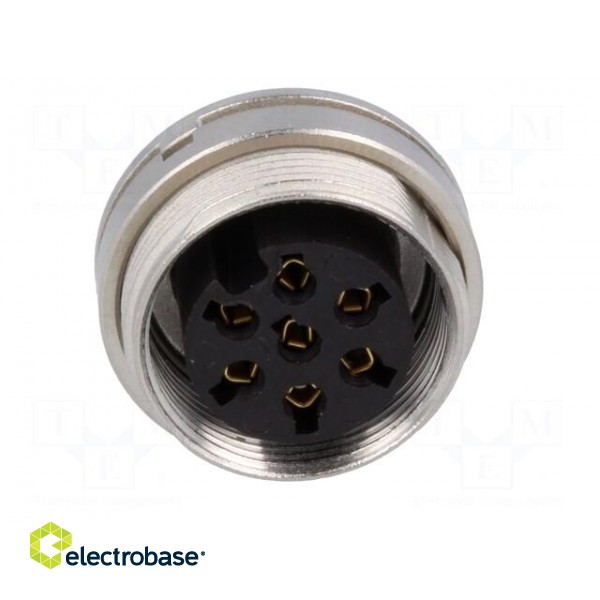 Connector: M16 | socket | female | soldering | PIN: 7 | 5A | 250V | IP40 фото 9