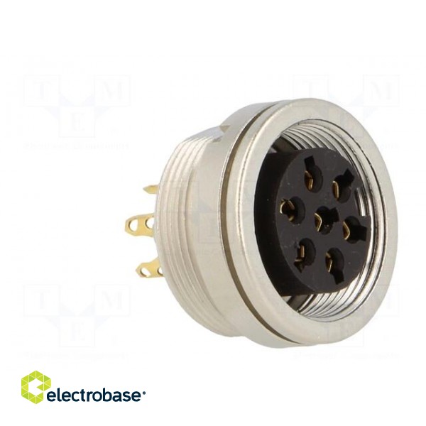 Connector: M16 | socket | female | soldering | PIN: 7 | 5A | 250V | IP40 paveikslėlis 8