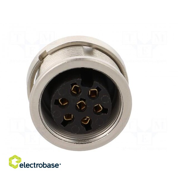 Connector: M16 | socket | female | soldering | PIN: 7 | 5A | 250V | IP68 image 9