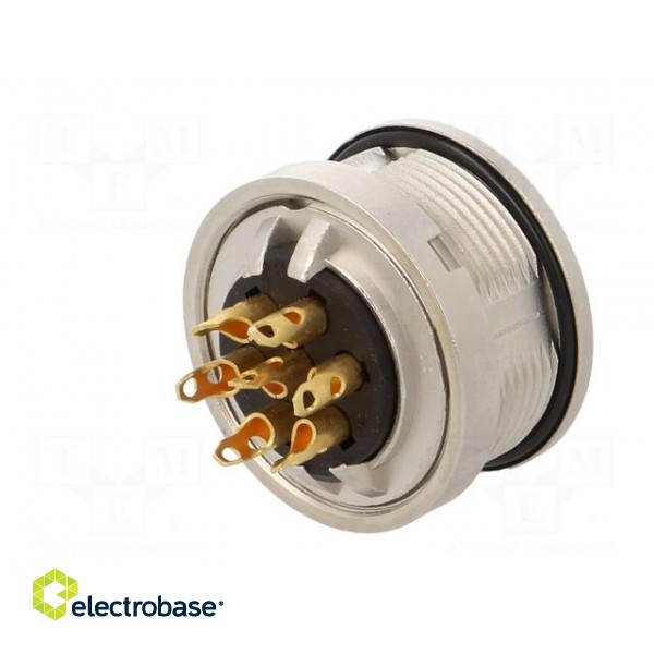 Connector: M16 | socket | female | soldering | PIN: 7 | 5A | 250V | IP68 paveikslėlis 6