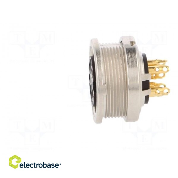 Connector: M16 | socket | female | soldering | PIN: 7 | 5A | 60V | IP40 paveikslėlis 3