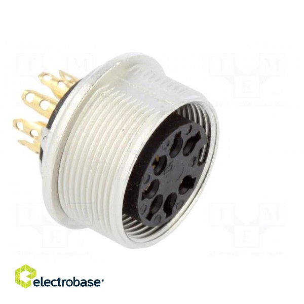 Connector: M16 | socket | female | soldering | PIN: 7 | 5A | 60V | IP40 paveikslėlis 8