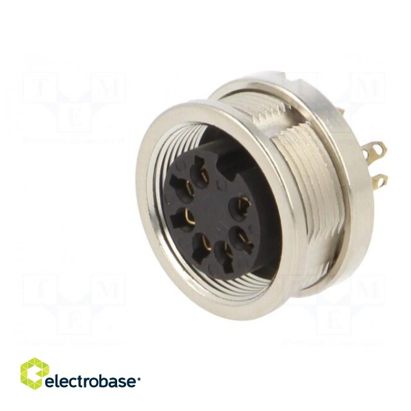 Connector: M16 | socket | female | soldering | PIN: 7 | 5A | 60V | IP68 фото 9