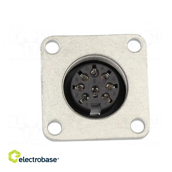 Connector: M16 | socket | female | soldering | PIN: 8 | 5A | 100V | 0.5mm2 image 9