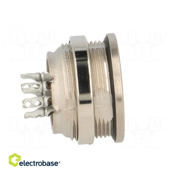 Connector: M16 | socket | female | soldering | PIN: 8 | 5A | 100V | 0.5mm2 image 7
