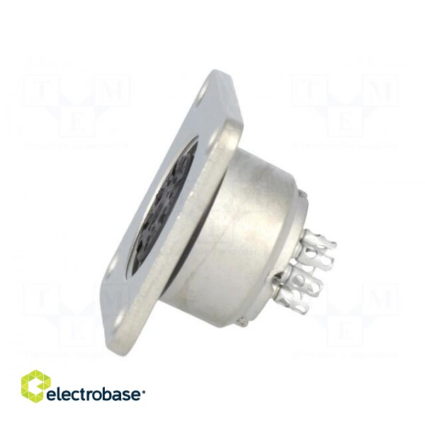 Connector: M16 | socket | female | soldering | PIN: 8 | 5A | 100V | 0.5mm2 image 3