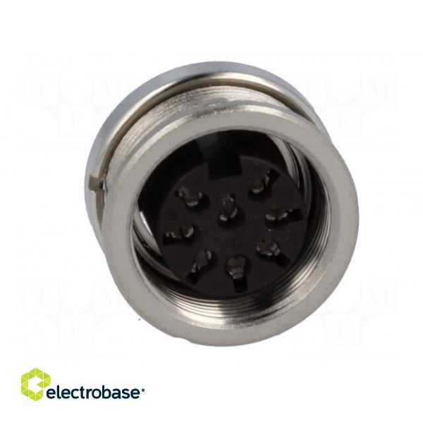 Connector: M16 | socket | female | soldering | PIN: 8 | 5A | 100V | IP40 фото 9