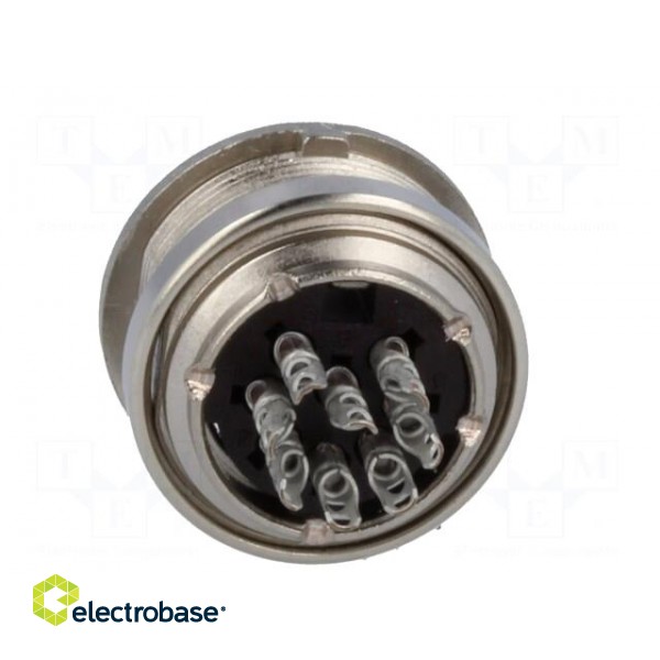 Connector: M16 | socket | female | soldering | PIN: 8 | 5A | 100V | IP40 image 5