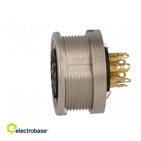 Connector: M16 | socket | female | soldering | PIN: 8 | 5A | 60V | IP40 paveikslėlis 3