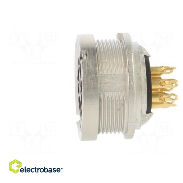 Connector: M16 | female | IP40 | socket | soldering | 60V | PIN: 8 | 5A image 3