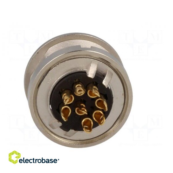 Connector: M16 | socket | female | soldering | PIN: 8 | 5A | 60V | IP40 image 5