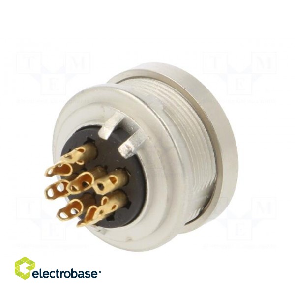 Connector: M16 | socket | female | soldering | PIN: 8 | 5A | 60V | IP40 image 6