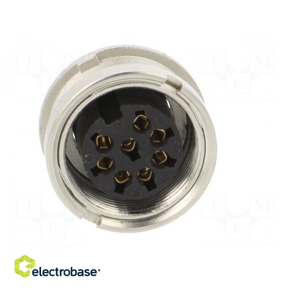 Connector: M16 | female | IP40 | socket | soldering | 60V | PIN: 8 | 5A image 9