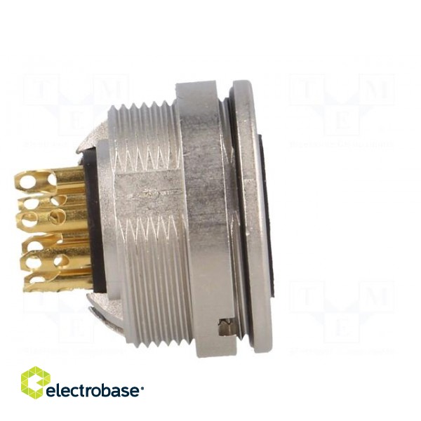 Connector: M16 | socket | female | soldering | PIN: 8 | 5A | 60V | IP68 image 7