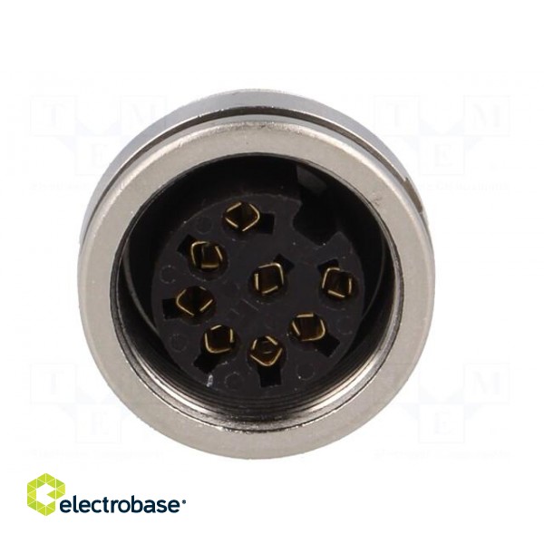 Connector: M16 | socket | female | soldering | PIN: 8 | 5A | 60V | IP68 image 9